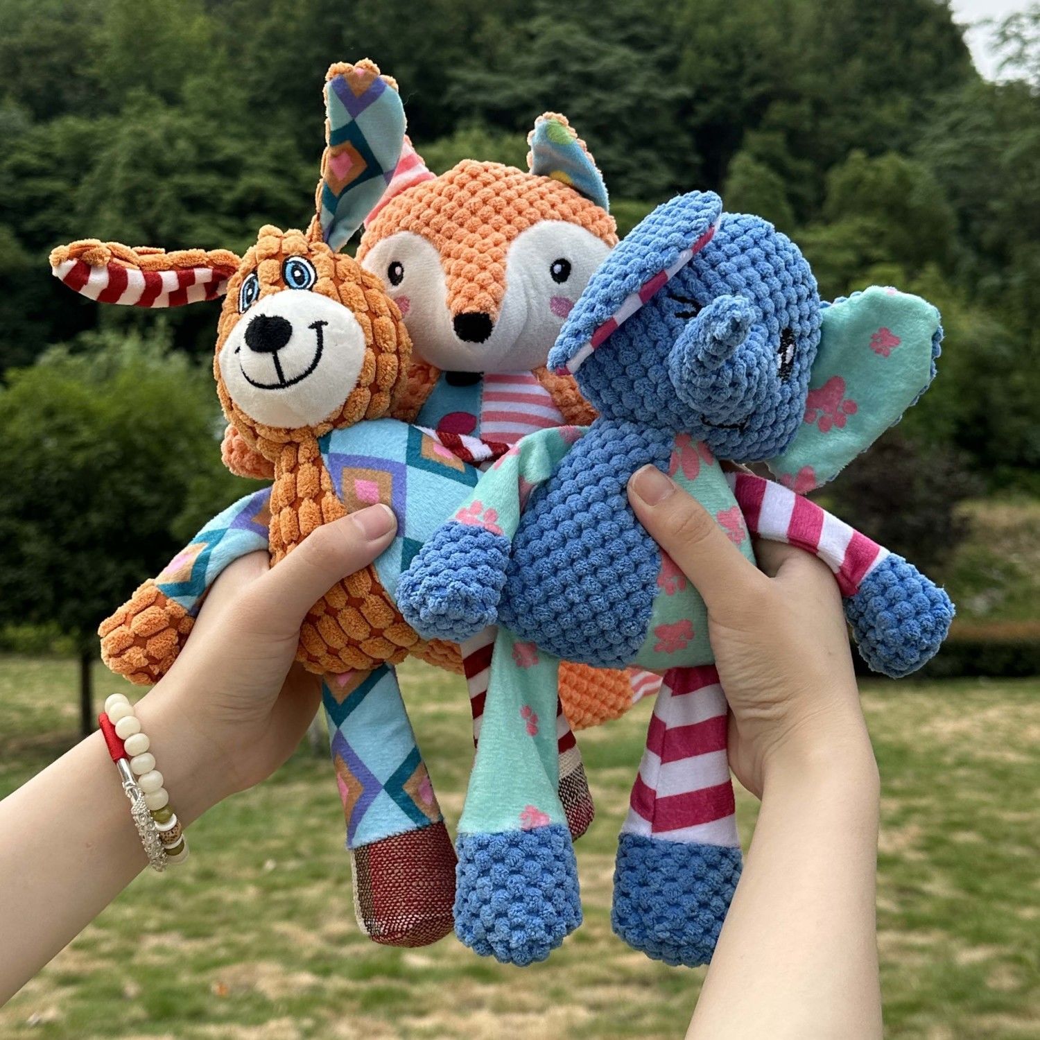 Pet Dental Chew Toy - Giocattolo per cani in peluche colorato
